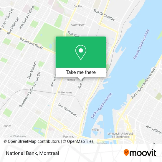 National Bank map
