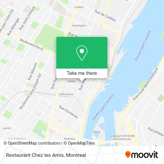 Restaurant Chez les Amis map