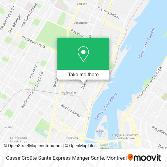 Casse Croûte Sante Express Manger Sante map