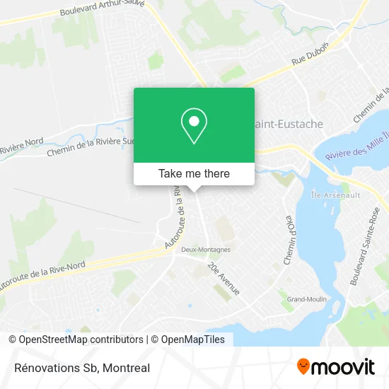 Rénovations Sb map