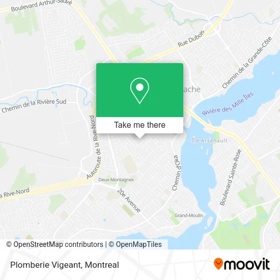 Plomberie Vigeant map