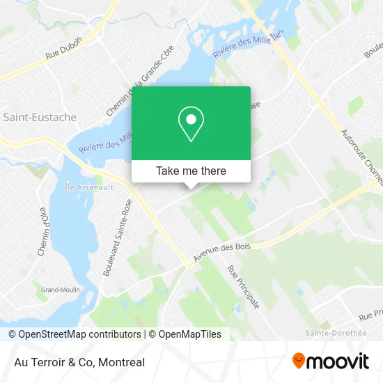 Au Terroir & Co map