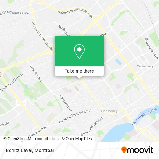 Berlitz Laval map