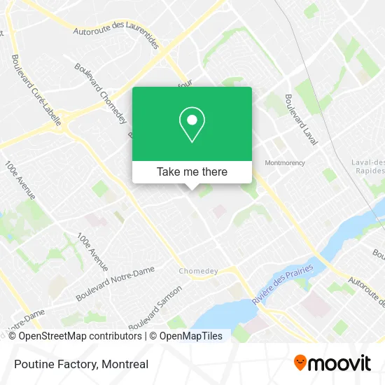 Poutine Factory map