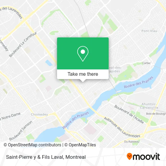 Saint-Pierre y & Fils Laval map