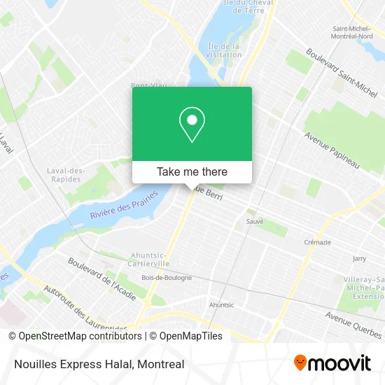 Nouilles Express Halal map