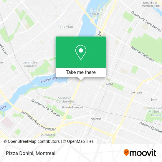 Pizza Donini map