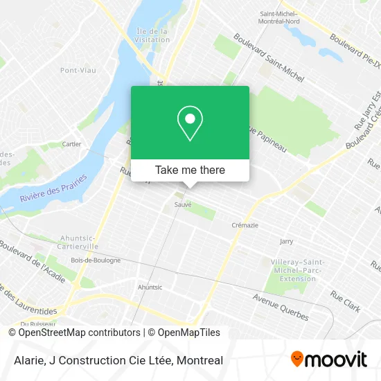 Alarie, J Construction Cie Ltée map