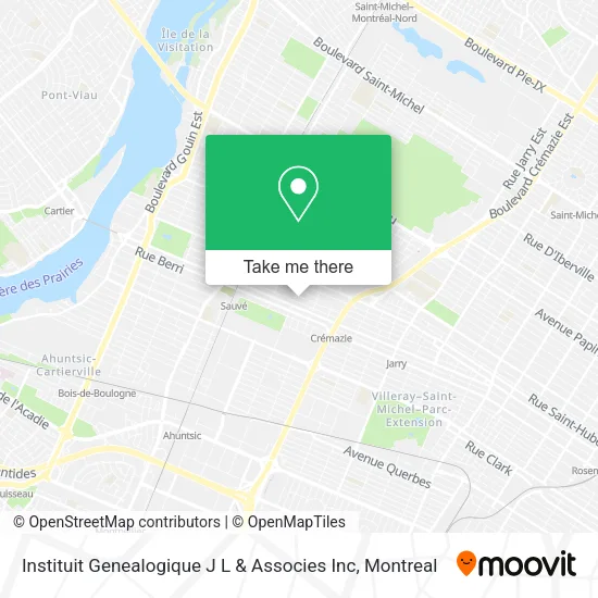 Instituit Genealogique J L & Associes Inc map