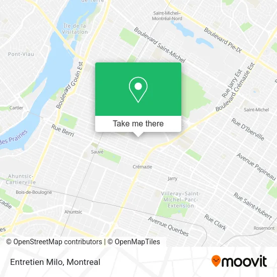 Entretien Milo map