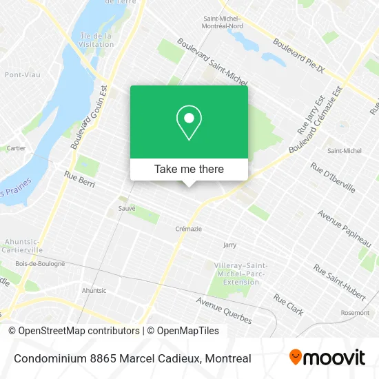 Condominium 8865 Marcel Cadieux map