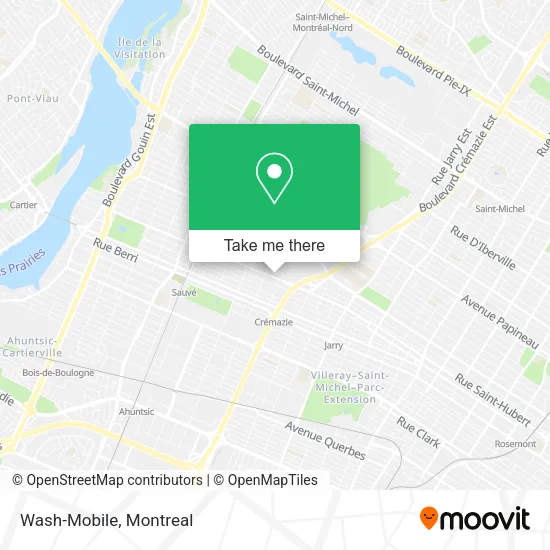 Wash-Mobile map