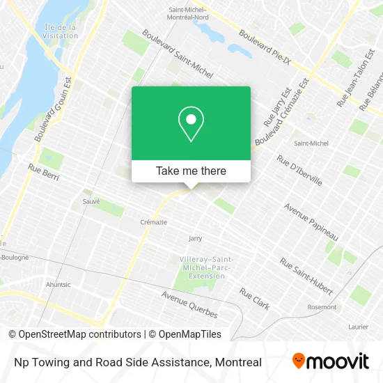 Np Towing and Road Side Assistance map