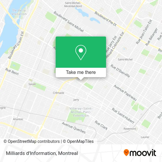 Milliards d'Information map