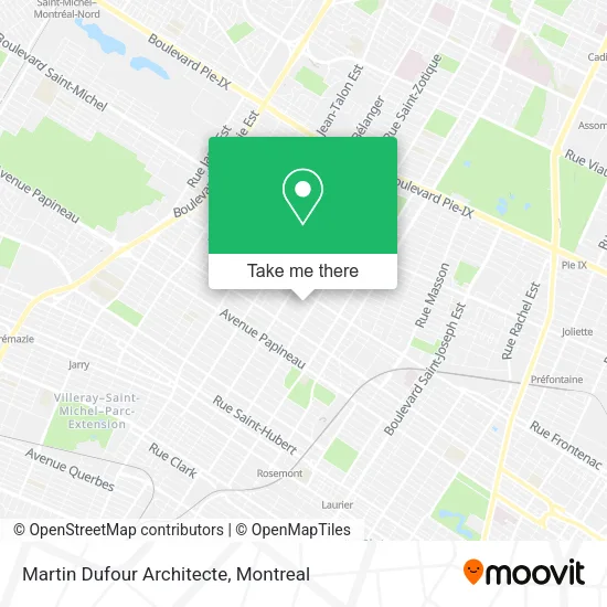 Martin Dufour Architecte map