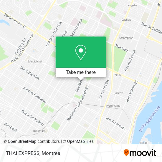 THAI EXPRESS map