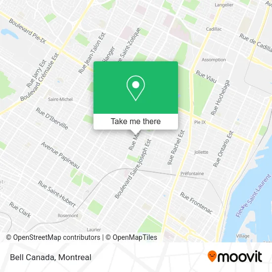 Bell Canada map