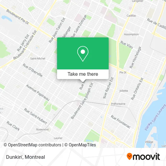 Dunkin' map