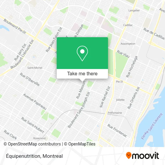 Équipenutrition map