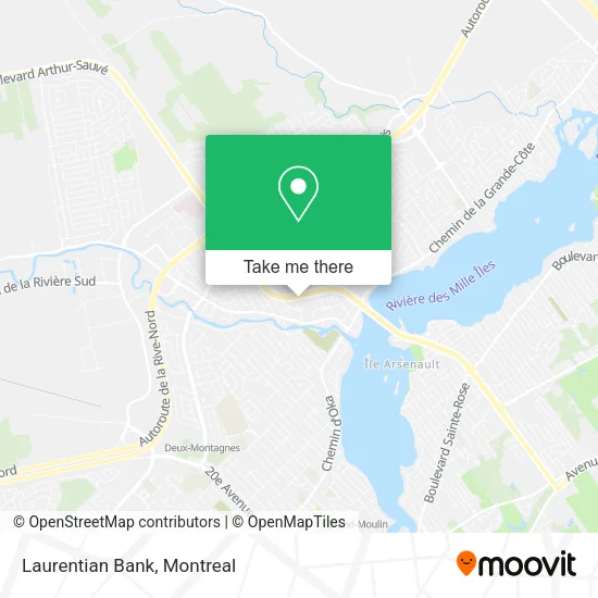 Laurentian Bank map