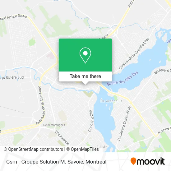 Gsm - Groupe Solution M. Savoie map