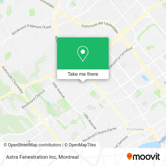 Astra Fenestration Inc map