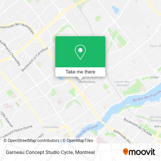 Garneau Concept Studio Cycle map