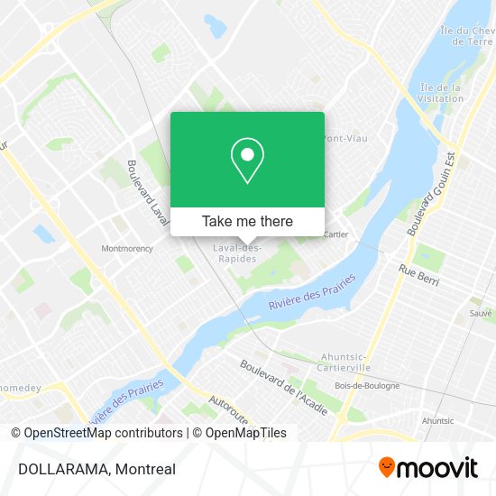 DOLLARAMA map