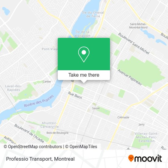 Professio Transport map