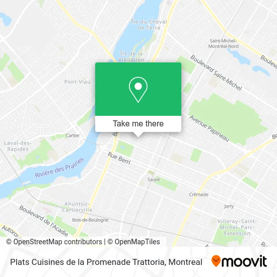 Plats Cuisines de la Promenade Trattoria map