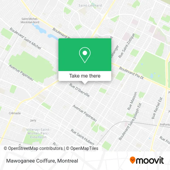 Mawoganee Coiffure map