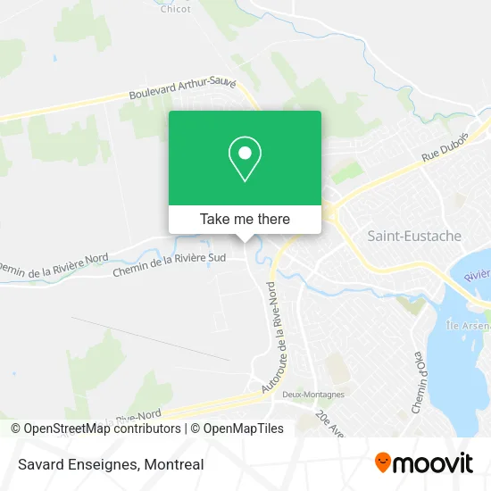 Savard Enseignes map