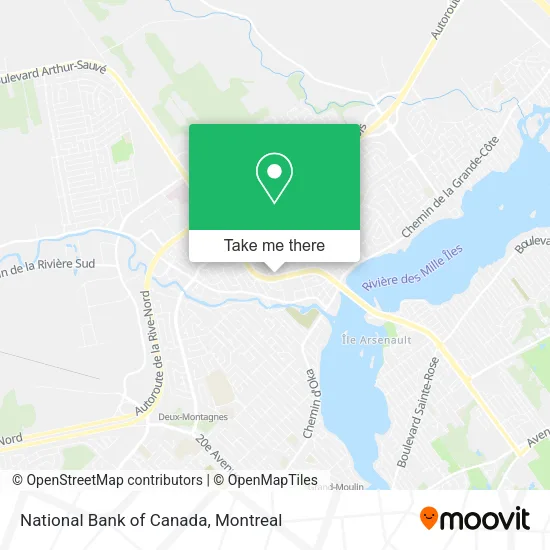 National Bank of Canada map