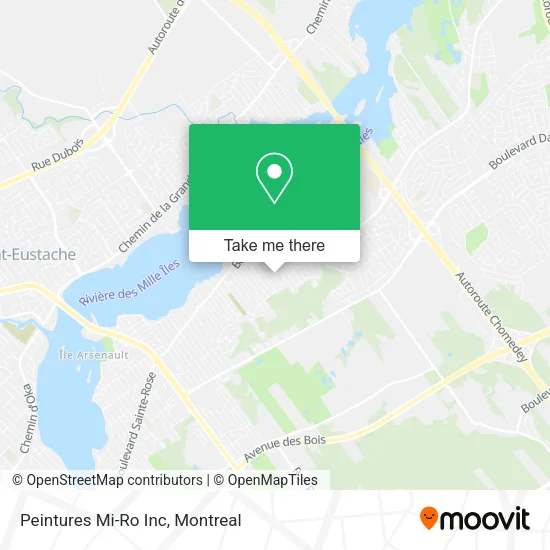 Peintures Mi-Ro Inc map