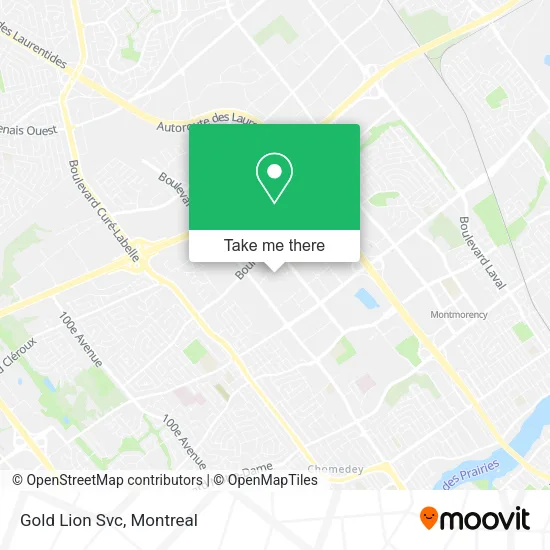 Gold Lion Svc map