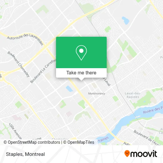 Staples map