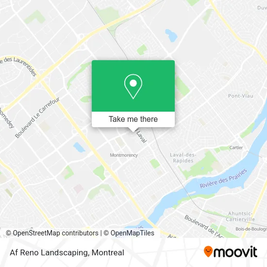 Af Reno Landscaping map