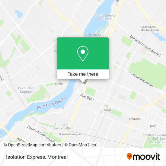 Isolation Express map