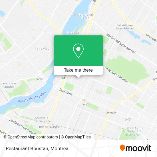 Restaurant Boustan map