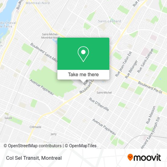 Col Sel Transit map