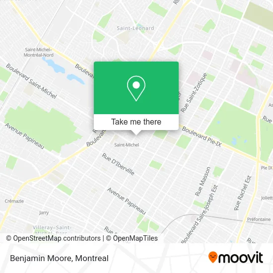 Benjamin Moore map
