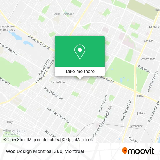 Web Design Montréal 360 map
