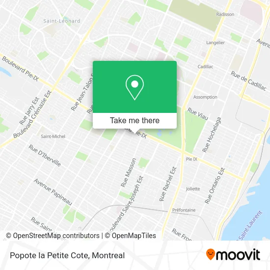 Popote la Petite Cote map