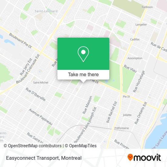 Easyconnect Transport map