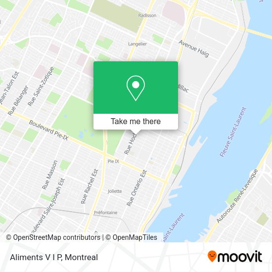 Aliments V I P map