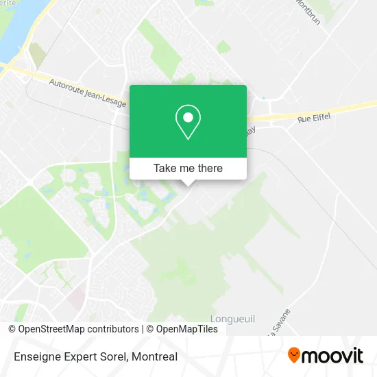 Enseigne Expert Sorel map