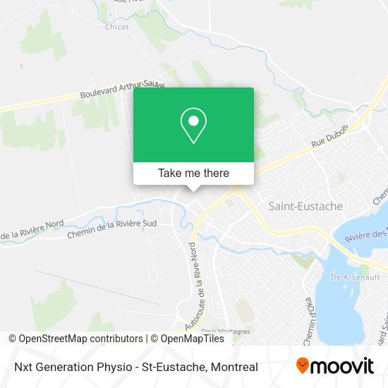 Nxt Generation Physio - St-Eustache map