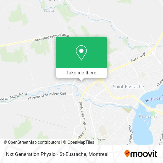 Nxt Generation Physio - St-Eustache map