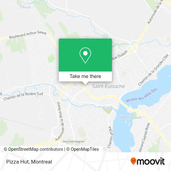 Pizza Hut map