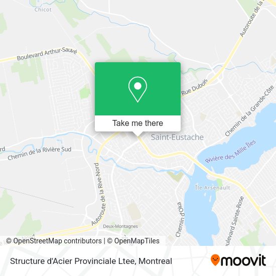 Structure d'Acier Provinciale Ltee map
